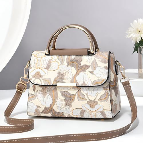 Image of SYGA Women's Cross Border Handbag With Flower Printed Small Square shoulder messenger bag