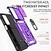 for Samsung Galaxy A16 5G Case with Camera Lens Cover HD Screen Protector, Dual Layer Military-Grade Drop Tested Magnetic Ring Holder Kickstand Protective Phone Case for Samsung Galaxy A16 5G (Purple)