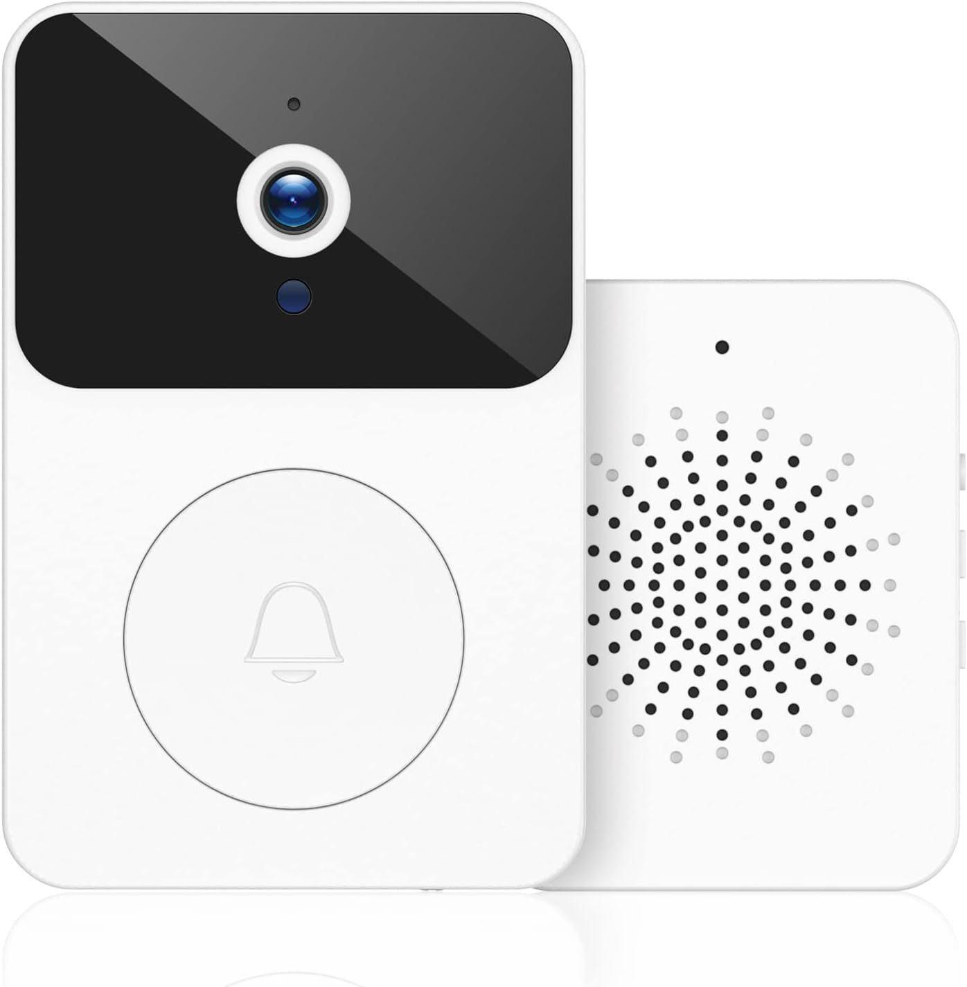 Video Doorbell, Doorbell Camera Wireless, Doorbell Wireless, Video Doorbell with Chime, Anti-Theft Doorbell, Wireless Doorbell, Night Vision, 2.4Ghz WiFi Only, Suitable for Houses, Apartments, Offices