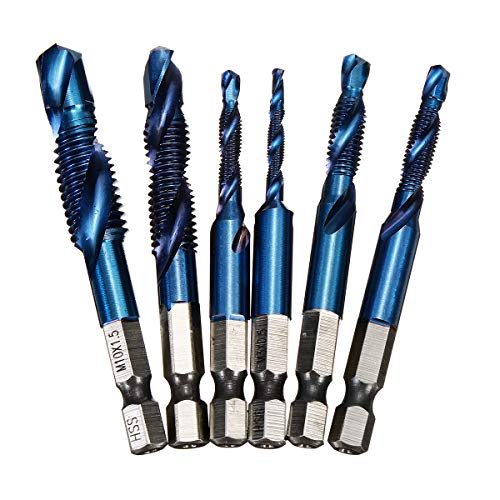 Taraud HSS M3-M10 Nano Coated de haute précision avec emmanchement 1/4 de pouce hex