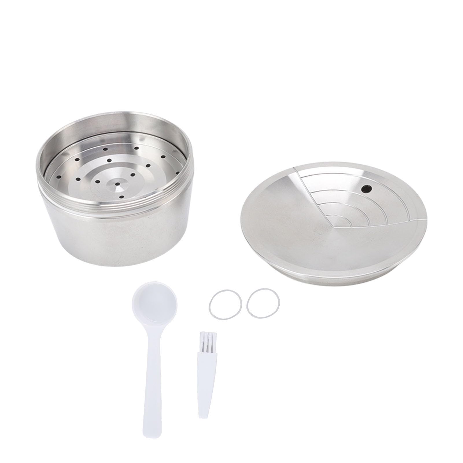 Cápsulas de café Recargables, Kit de Cápsula de Acero Inoxidable Filtro Reutilizable Filtro Waycap Dolce Junta Junta Cosco PRESIÓN PRESIONAND