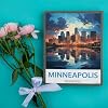 SVINOILER Paint by Numbers, Minneapolis Minnesota Vintage Travel Poster, Landscape Kit for Adults Beginner DIY Oil Painting 16x20inch No Frame #1