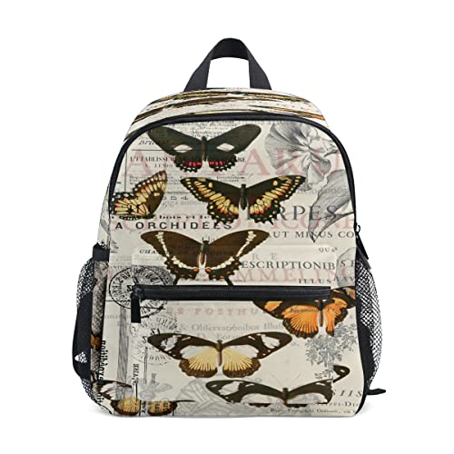Sac à dos vintage enfants papillon pour garder les affaires au sec par tous les temps
