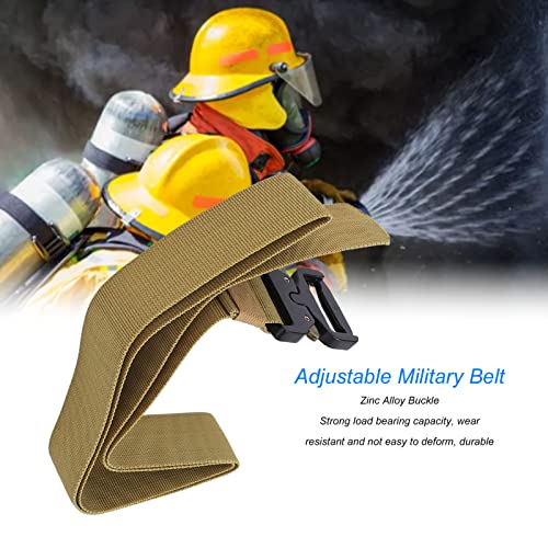 Cinto militar, fivela de liga de zinco masculina respirável de liberação rápida cinto externo para t