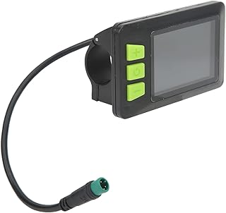 SPYMINNPOO Electric Bike LCD Display, Electric Bike LCD Display Meter ABS Waterproof LCD Display Meter 22.5mm 24V 36V 48V 60V Display Control Panel for Electric Scooter Cycling Meter