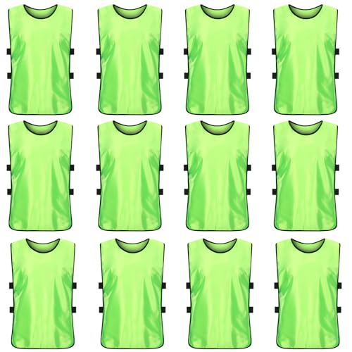 Camisetas de entrenamiento de fútbol GOMETY, juego de 12 petos unisex para adultos