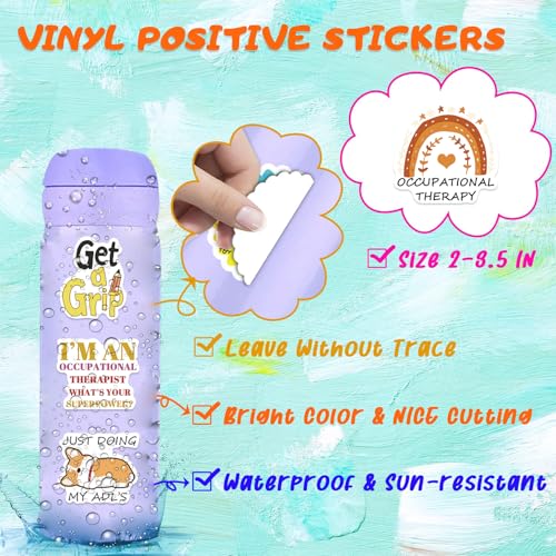 50PCS Occupational Therapy Stickers OT Sticker for Water Bottle Occupational Therapist Gift OT Laptop Decals - Image 5