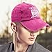I Rebuke You in The Name of Jesus Hat for Mens Fashion Washed Distressed Pomegranate Red