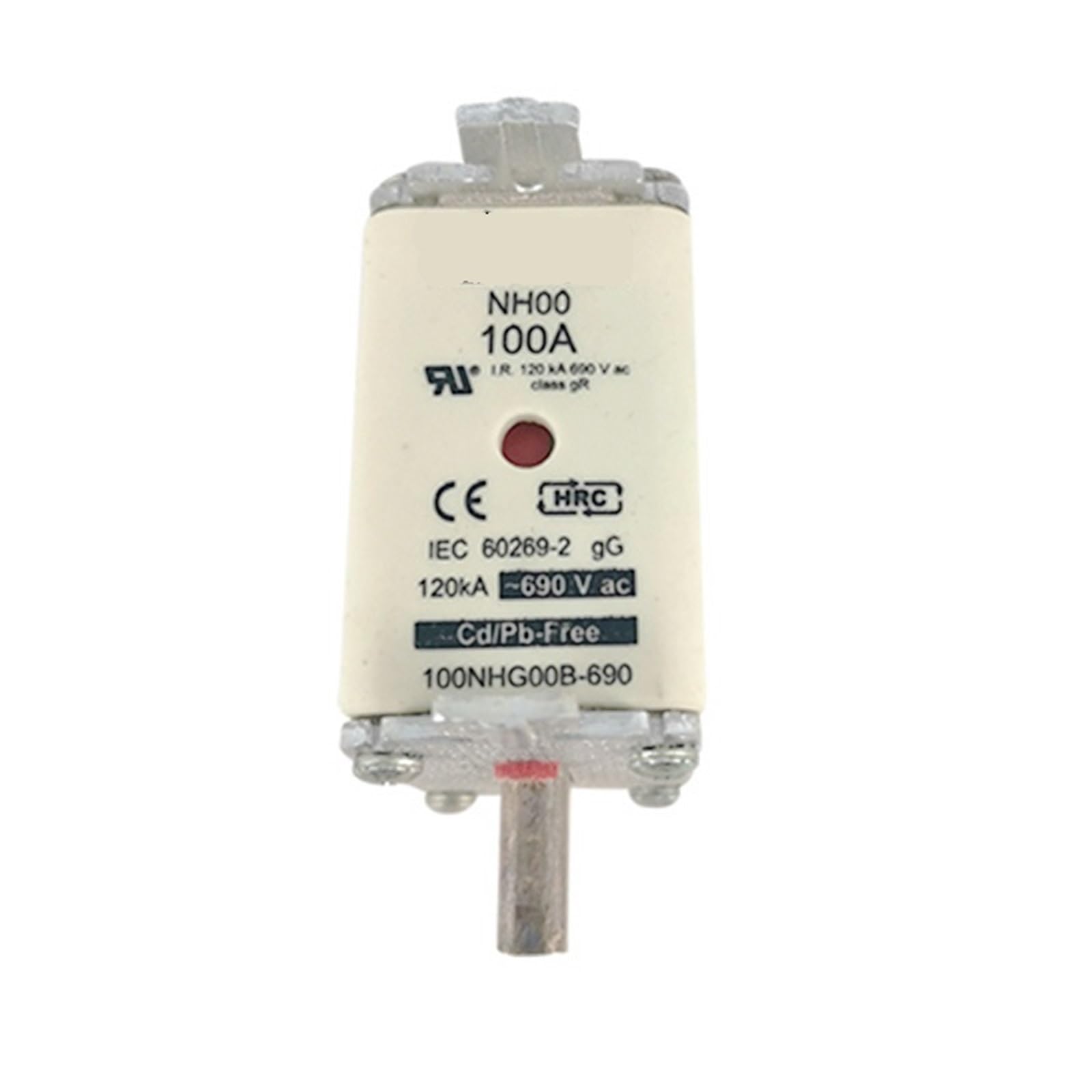 Fusible rapide 100A haute performance 100NHG00B-690 tension 690V - 4