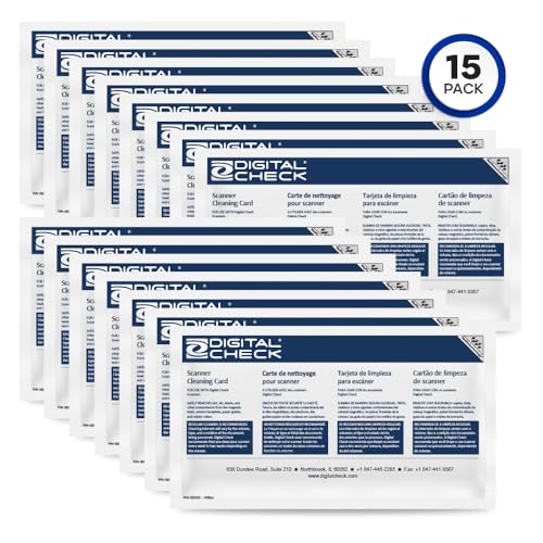 image for KICTeam - Waffletechnology® Cleaning Cards for Digital Check Scanners