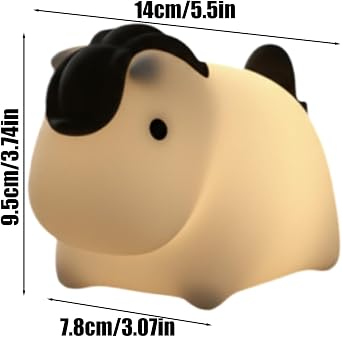 Night Lights for Kids Silicone Horse-Shaped LED Lighting | Table Animal Lamp for Bedside Kitchens Bedrooms Camping School Living Room Den Entryway