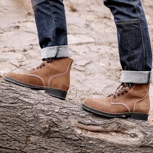 WWII M1943 Boots US Vintage Men Leather Hiking Short Boots Remake WW2 Combat Shoes3