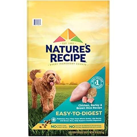 Nature’s Recipe Easy-to-Digest Chicken, Barley & Brown Rice Recipe Dry Dog Food, 24 lb. Bag Cover