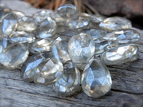 Quartz argenté mystique pour réparer un collier ou concevoir des boucles d'oreilles