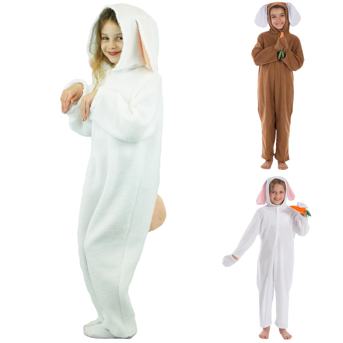 Bunny Rabbit/Hare Costume for Kids | Three Styles | Four Sizes | 3-11 Years
