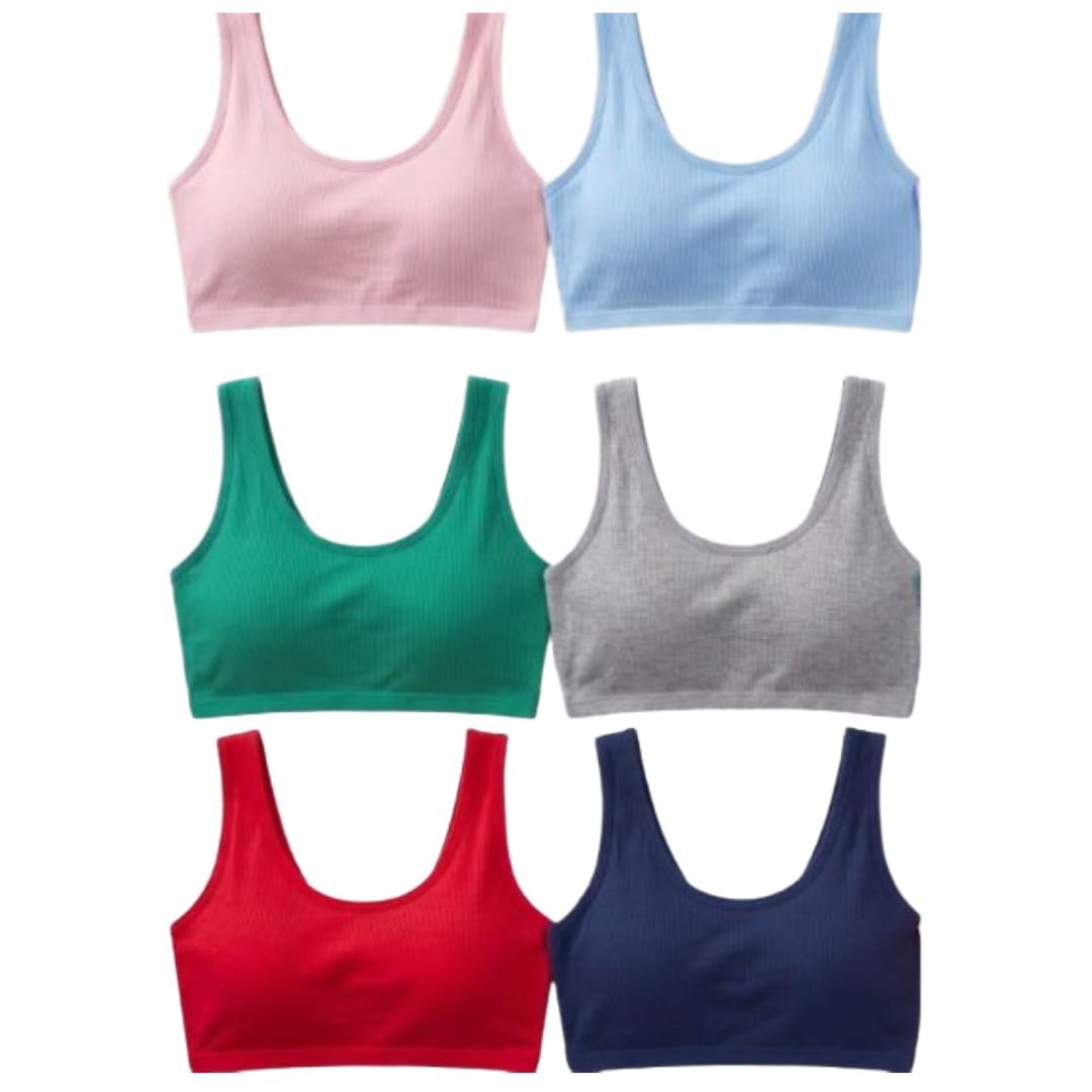 Pack of 6 Women's Air Bra | Wire Free Breathable Seamless Bra | Full Coverage Everyday Comfort Innerwear | Soft Stretchable Free Size-picture-51
