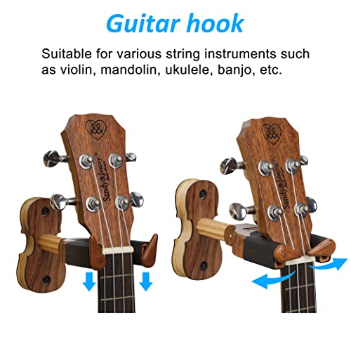Support Mural pour Violon, Crochet de Cintre avec Verrouillage Automatique, Accroche de Ukulélé Mandoline en Bois dur… - Les Beatles, Paul McCartney, John Lennon, RIngo Starr, George Harrison Support Mural pour Violon, Crochet de Cintre avec Verrouillage Automatique, Accroche de Ukulélé Mandoline en Bois dur… – Image 5