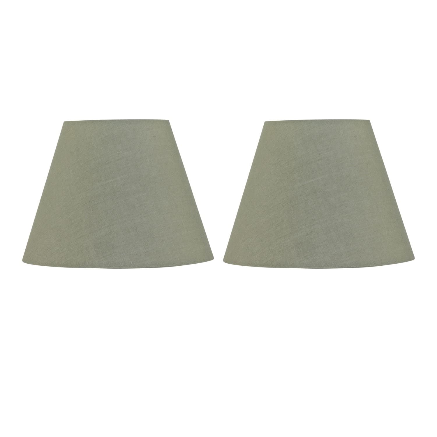 Firstchoicelighting Green Set Of 2 Sage Fabric Table Lamp Shades, Lampshade For Table Lamp Or Bedside Light, Diameter 20Cm