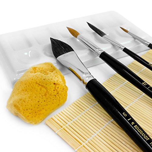 Royal Talens - Rembrandt Water Colour Box - 'Master' Edition In Wooden Chest - With Paints, Mixing Tray, And Brushes #TOP1