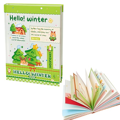 Image of FunBlast Diary for Girls - Christmas Kawaii Diary for Kids, Journal Diaries for Girls, Notepad for Students Stationary Items, Birthday Gifts (128 Sheets) (Green-)