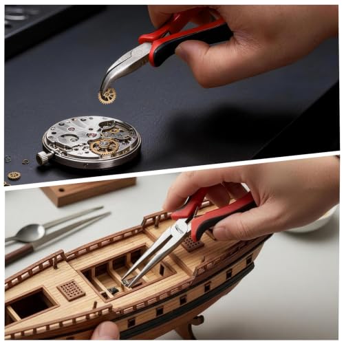 Image of 8-Piece Mini Jewelry Pliers Set, Needle Nose, Round Nose & Cutters