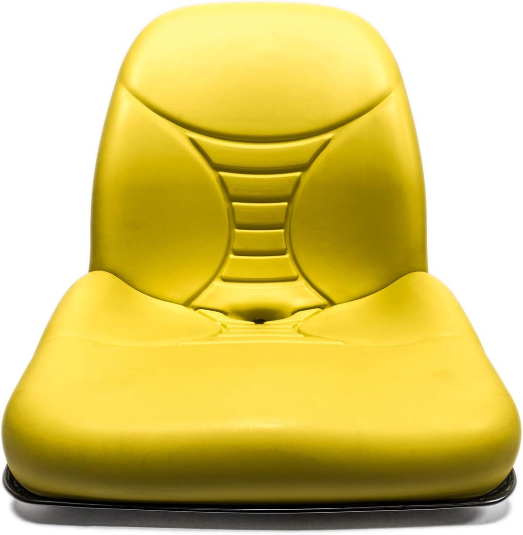 EPR High Back Yellow Seat Replacement for John Deere Z335M Z345M Z345R Z355R Z375R Z445 EZTRAK AM140435 AM136647