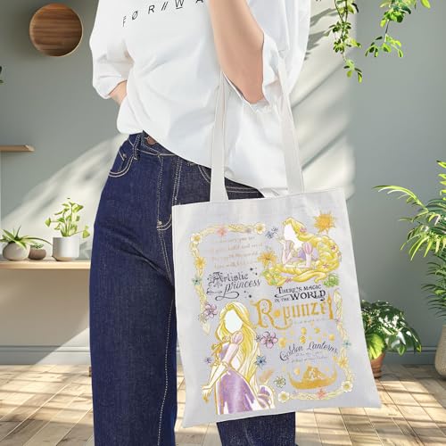 BWWKTOP Princess Tote Bag Princess Lover Gifts Princess Canvas Shoulder Bag miniatura 5