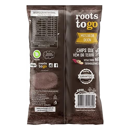 Roots To Go Batata-Doce c/ Mostarda Dijon 45g (12 Pacotes)