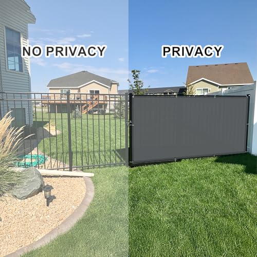 Cool Area balcony privacy screen, PES balcony cover anti-peeping, anti-rain, anti-ultraviolet, 90x300 cm, Anthracite - Image 5