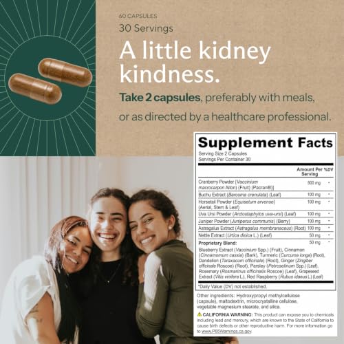 Image of Premium Kidney Cleanse Supplement - Powerful Kidney Support Formula With Cranberry and Astragalus- Helps Support Healthy Kidneys & Urinary Tract Support - Kidney Cleanse Detox & Repair - 60 Capsules
