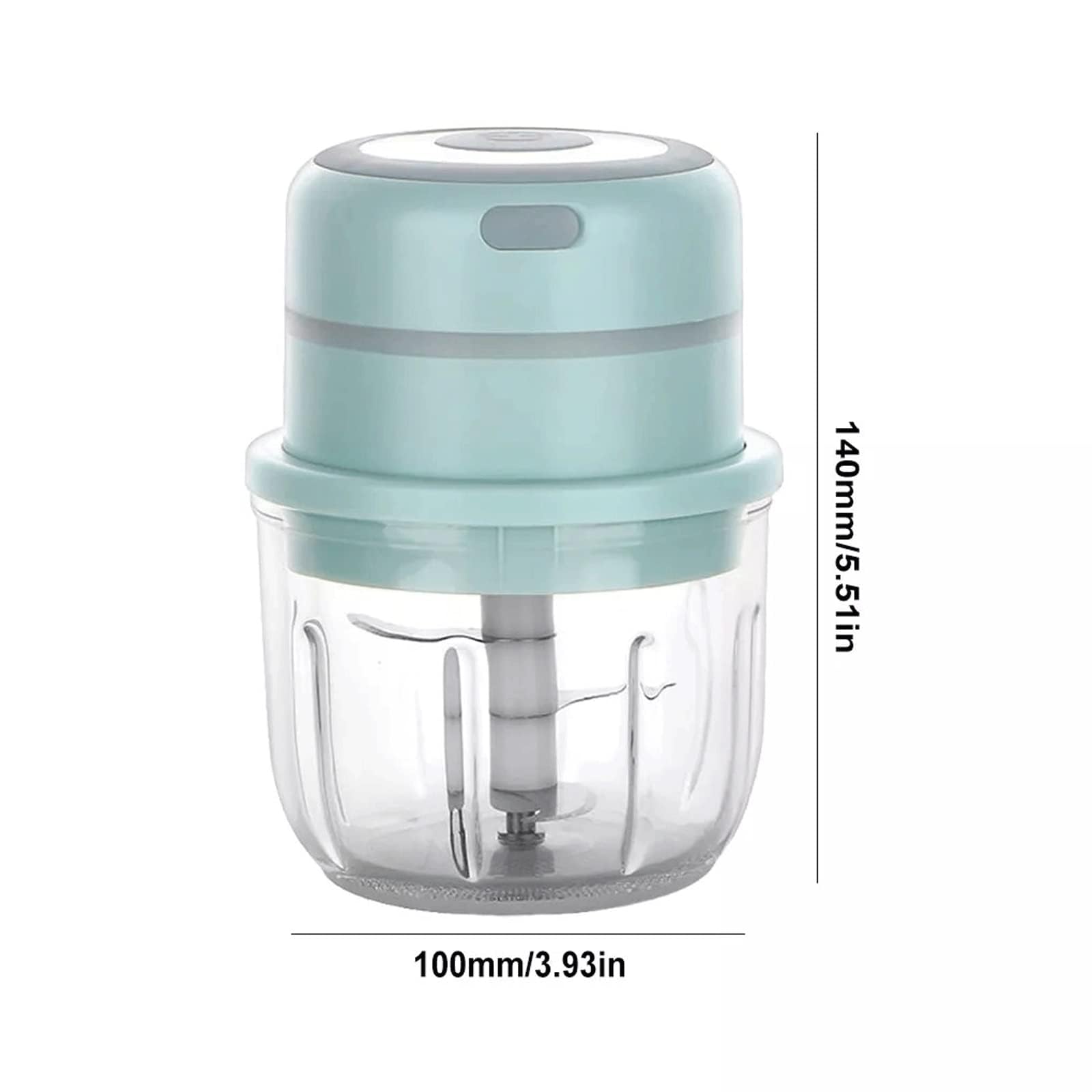 Elektrischer Kartoffelstampfer und Lebensmittelzerkleinerer, USB-Aufladung, 300 ml Kapazität, vielseitige Gemüse- und Obstmühle zum Kochen und Zubereiten von Mahlzeiten
