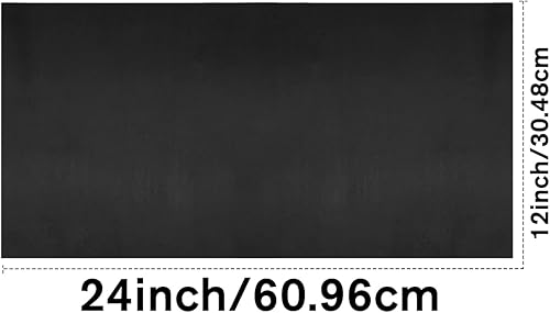 Miniatura 3 de Hojas de cuero negro para manualidades, herramientas de cuero, cuadradas, de 0.071-0.083 in de grosor, piezas de cuero de grano completo, cuero de