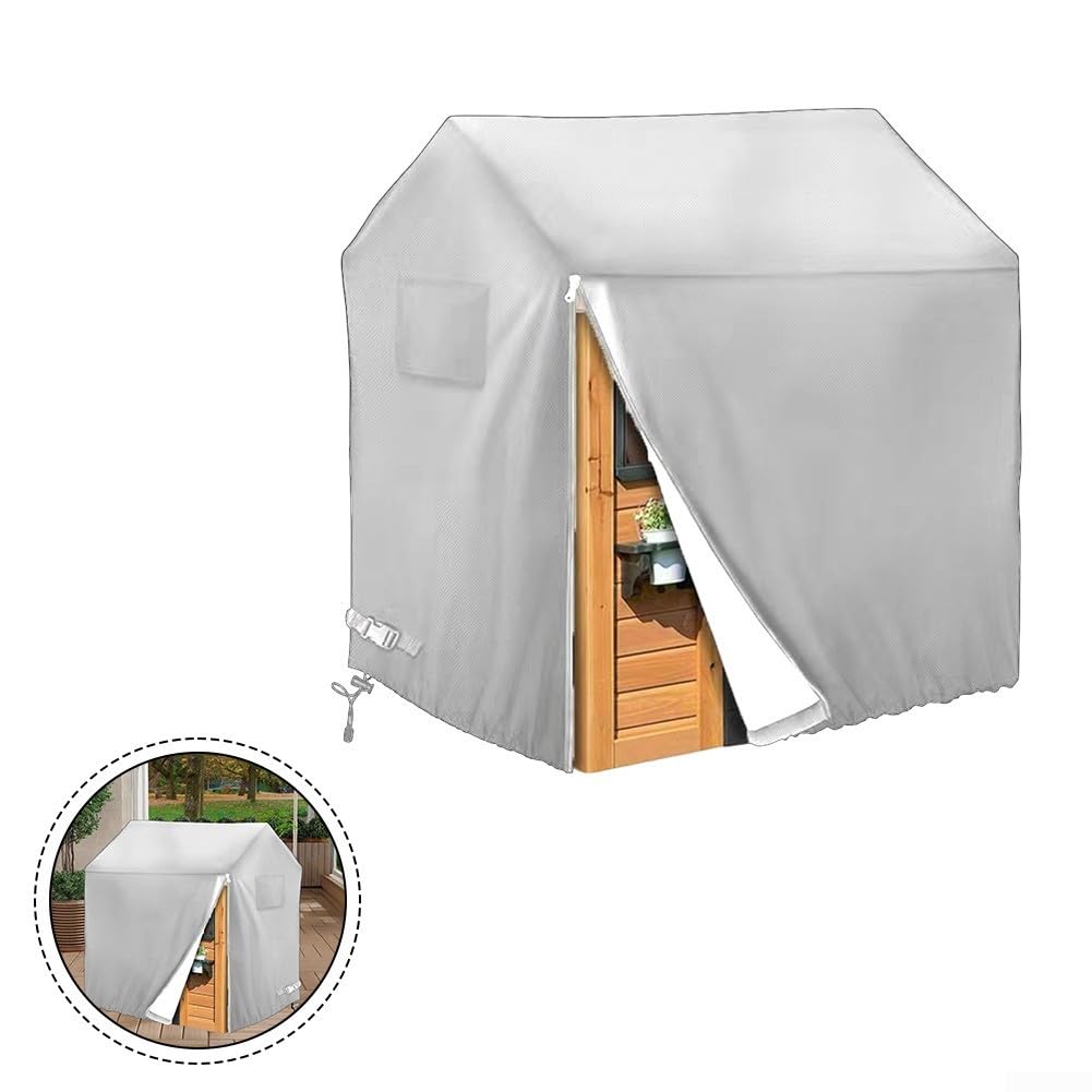 Housse 210D robuste pour cabane de jeu extérieure, grande maison de jeu imperméable, résistante aux UV (110 x 120 x 140 cm)