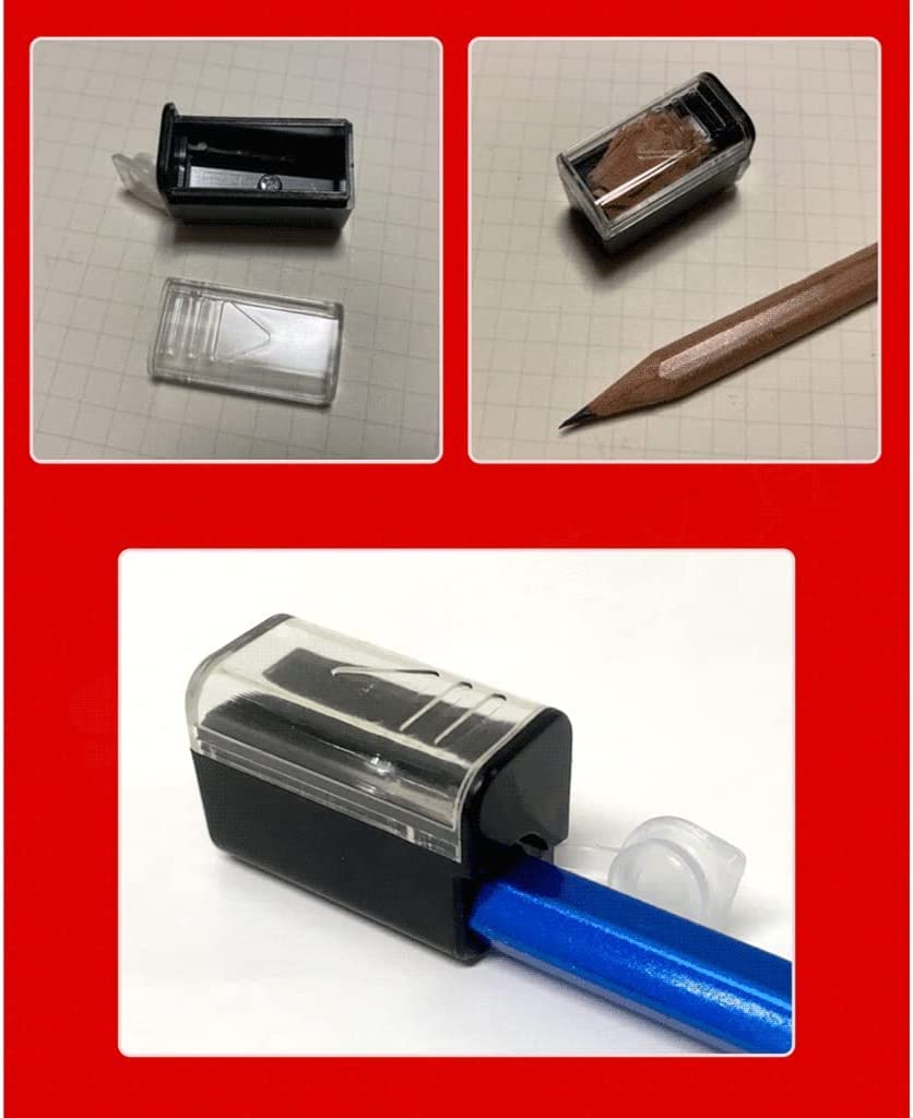 Temperamatite Vassoio per trucioli per la Scuola Mini temperamatite Manuale Piccolo e affilato Mini Scatola per briciole Portatile Temperamatite di qualità a Foro Singolo Arte