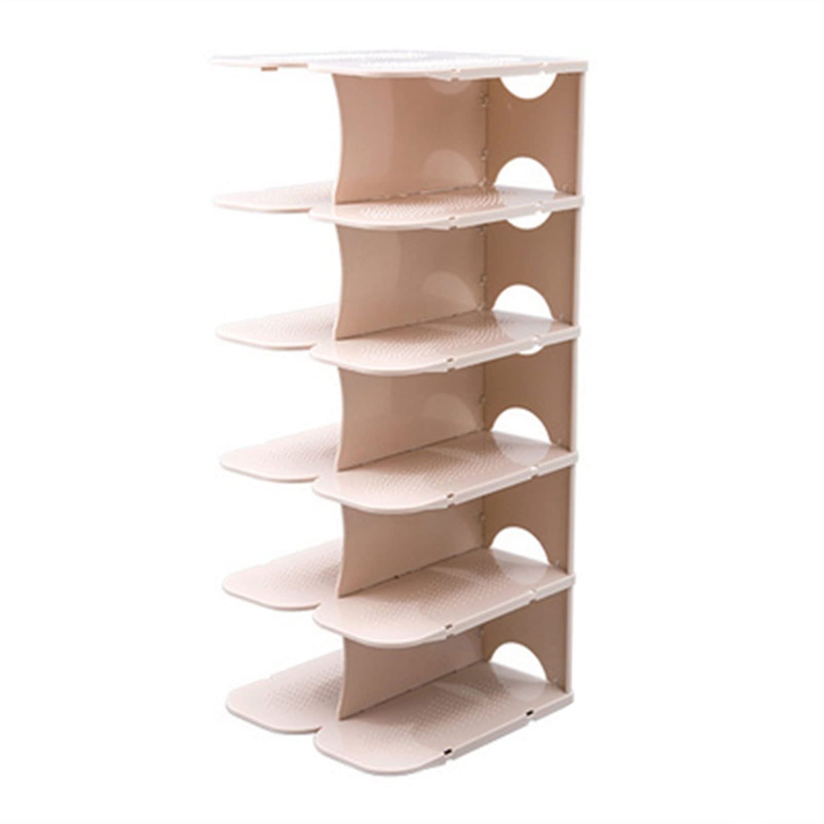 Étagère à chaussures amovible à 6 niveaux - Transparent - Organiseur de chaussures épais - Boîte à chaussures pour chambre à coucher - Étagère à chaussures - Rangement EA multicouche