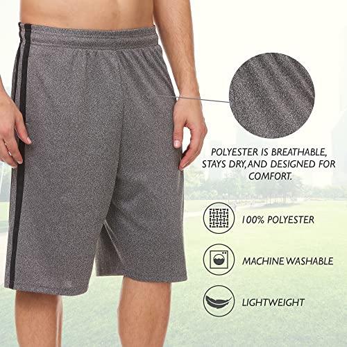 Athletic Shorts For Men - Men's Basketball Shorts - Sports Shorts For Workout, Gym, Running (5 Pack/Set F, X-Large) #TOP3