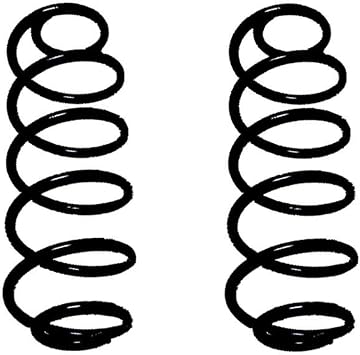 JLEJIANI 2pcs Suspension Coil Springs Set Assembly Rear Left Driver and Right Passenger Side for Audi for A4 2.0L 2010-2015 for A4 Quattro 2.0L 2010-2015 CNHW-11380-30- 3997941 ZL2310