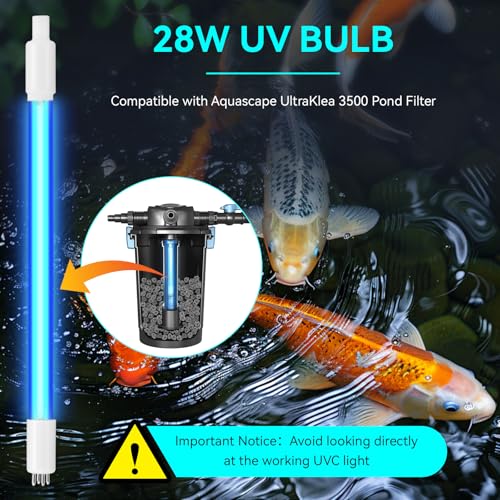 Bombilla UV 28W compatible con filtro Aquascape UltraKlea 3500 miniatura 6