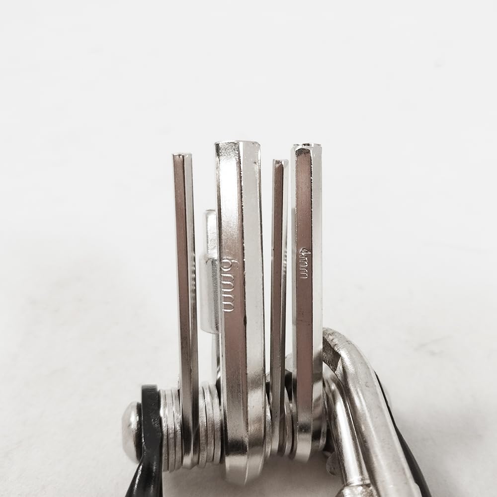 ZZMORNI 21-in-1 Fahrrad-Multitool – Faltbar, Kompakt, Mit Inbusschlüsseln, Torx, Schraubendrehern & Speichenschlüssel, Für Rennrad & MTB