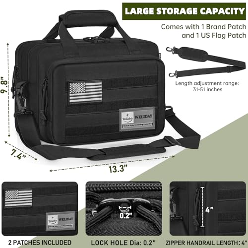 WELIDAY Tactical Pistol Range Bag
