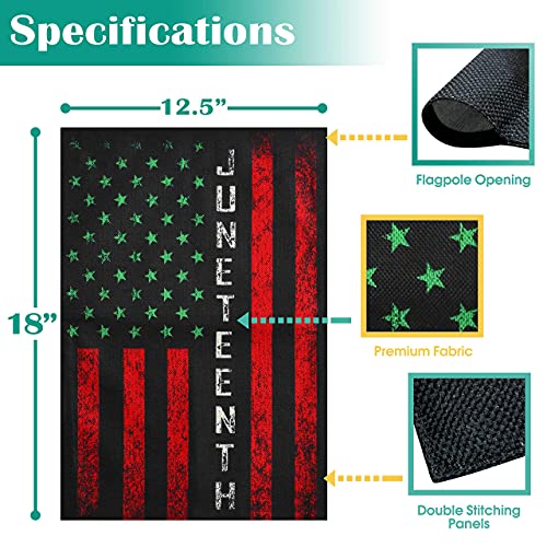 Garden Flags Juneteenth Flag Vertical Double Sized Home Flag Independence Day Freedom Decorations Outdoor Banner Yard Farmhouse Flag 12.5"X18" #TOP1