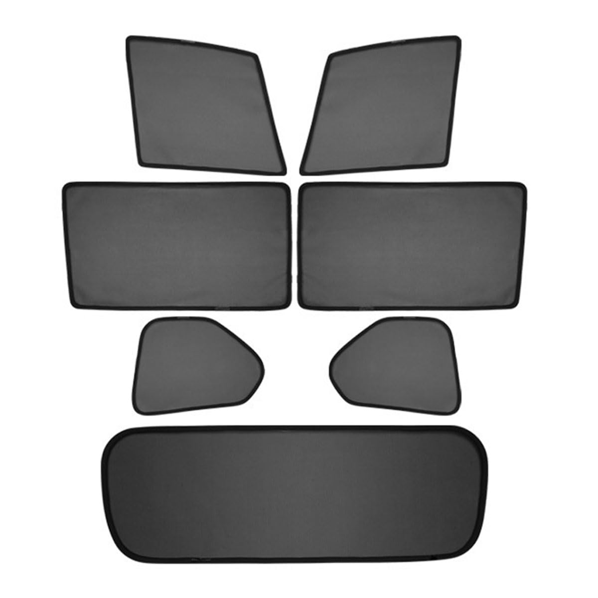 Sonnenschutz Auto für Volvo V40 V60 (2010–2018), Mesh UV Schutz Sonnenschutz, Privatsphäre und Wärmeisolierung für Reisen Camping,E/6pcs Side+Rear