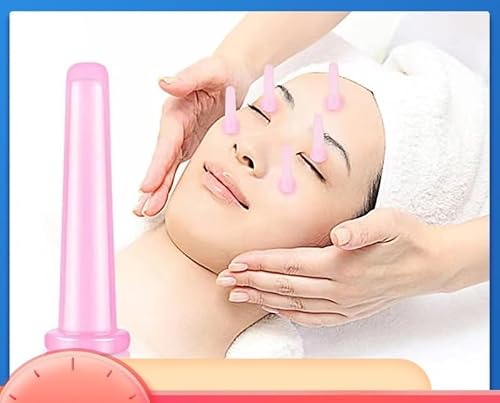 BWESOO 4Pcs Massage Cupping Set Silicone Mini Facial Cups Face Massager Helper Skin Care Neck Back Eyes Massaging Cup Safe to Use, Don\'t Worry About Burns Health Care Products (Purple) - Thumbnail 6