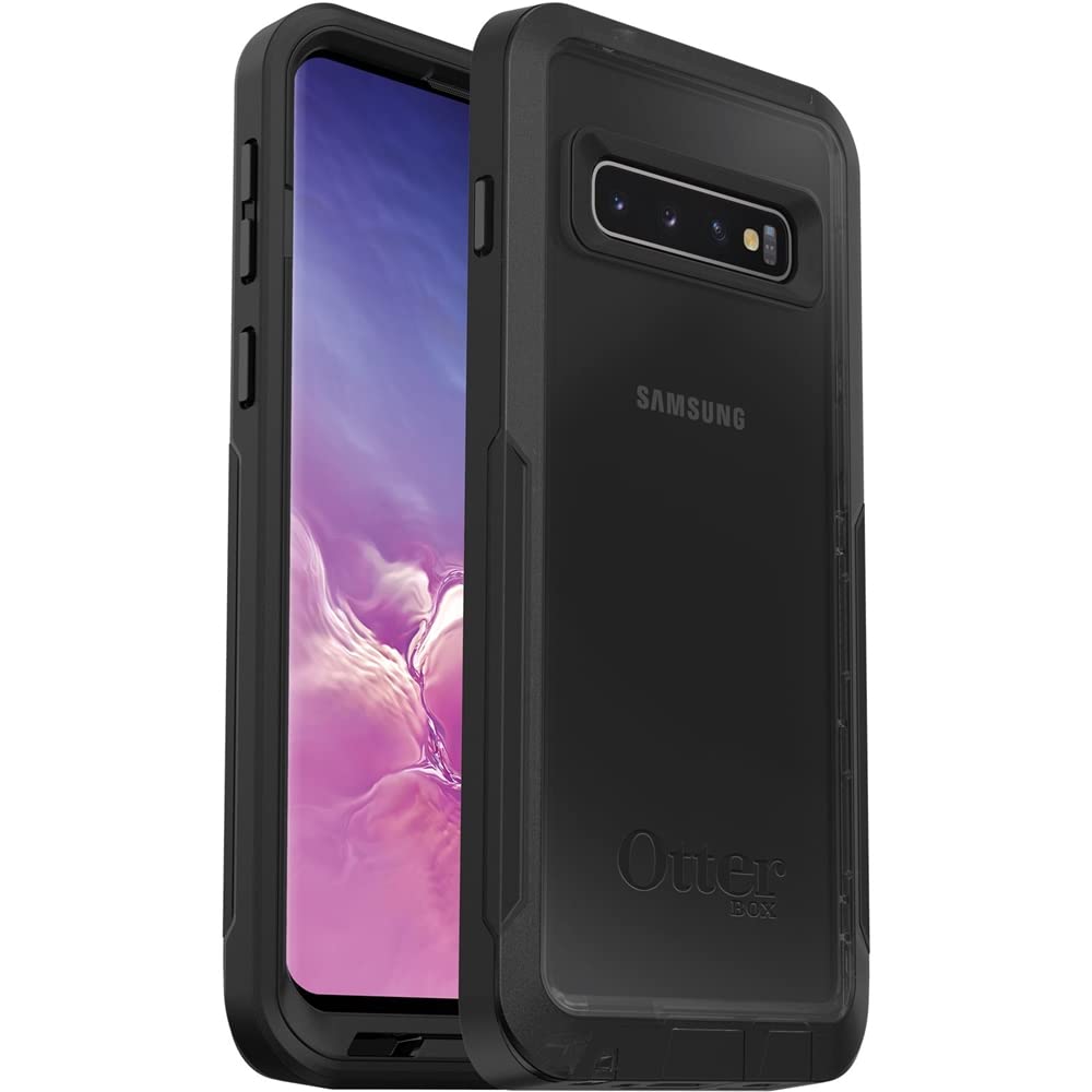 OtterBox Pursuit Series Case for Galaxy S10 (Only) - Retail Packaging - Clear/Black