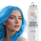 Temporary Hair Color Spray | 150ml Instant Hair Spray for Adults & Kids | Washable & Non-Sticky, Gentle Formula, Blue | Halloween, Cosplay, Costume Party, Festivals