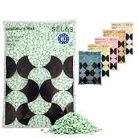 SELAS Wachsperlen Aloe Vera 800g – Warmwachs Perlen für Haarentfernung | Enthaarungswachs & Wachs Haarentfernung Perlen für Gesicht, Körper & sensible Haut | Für Waxing, Wax Warmer & Wachsgerät