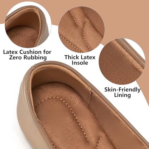 Image of Aomigoct Flats for Women Ballets Shoes: Dress Slip Comfortable Work Flats for 2026 - Casual Ladies Wedding Walking Flat