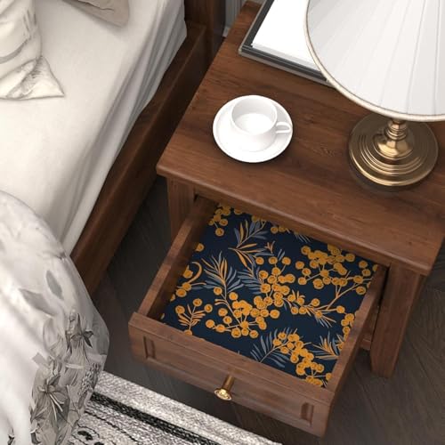 Laatse Dark Gold Floral Leaf Vintage Wallpaper Peel and Stick 17.5" × 393" by Laatse - Used condition - Image 3