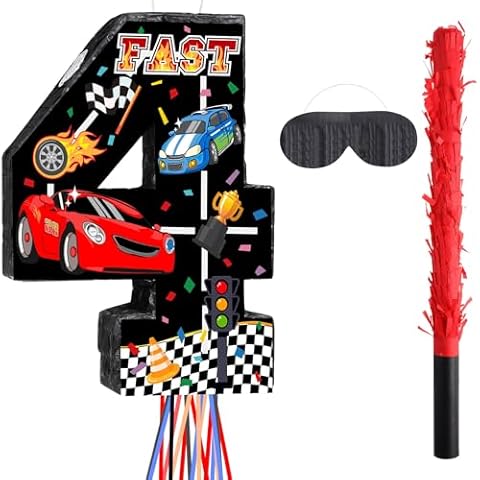 Harrycle Race Car Number 4 Piñata Kit Cover
