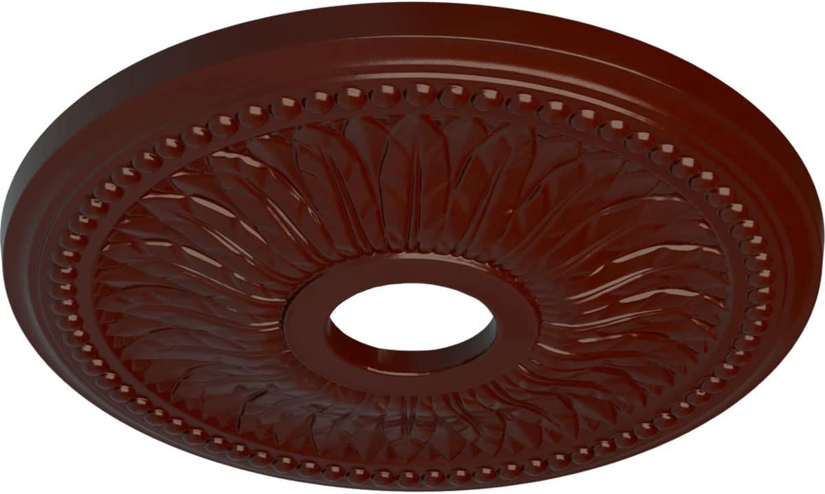 Ekena Millwork CM18BIBMFDecorative Ceiling Medallions Modeled After Original Historical Patterns & Designs, Brushed Mahogany